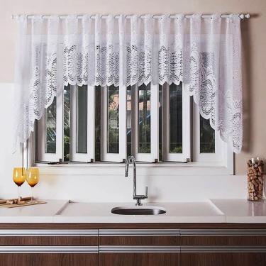 Imagem de Cortina De Renda Para Cozinha Cascata Clássica - Interlar