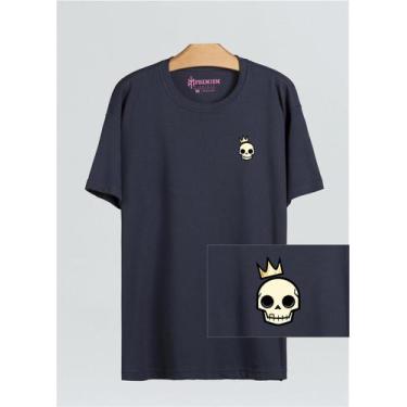 Imagem de Camiseta Masculina King Skull 100% Algodão - Hm Premium Skull 001 - Hm