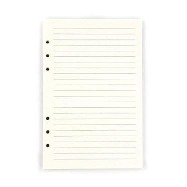 Imagem de Caderno A5 Clássico Recarregável Bolso Solto Couro 6 Furos Caderno Diário Capa Dura Diário Caderno de Negócios, Linha, 2 Pçs