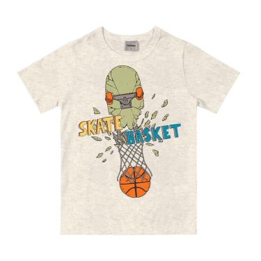 Imagem de Camiseta T-shirt Infantil Masculina Rovitex Kids Cinza