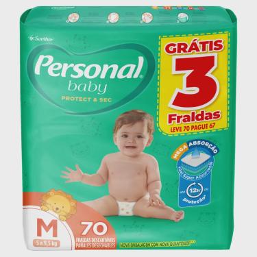 Imagem de Fralda Personal Baby Protect & Sec M 70 Unidades