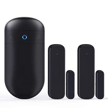 Imagem de SECRUI Sino de porta, campainha de sensor de porta para abertura de porta – campainha de porta com alcance operacional de 150 metros 58 indicadores LED de 110 dB – Sino de alerta de entrada para