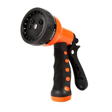 Imagem de Bocal de mangueira de jardim pulverizador de mão 7 padrões bocais de pistola de pulverização de irrigação de alta pressão