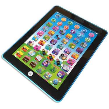 Imagem de Tablet Laptop Inglês Português Infantil Didático Azul - Magic Tablet