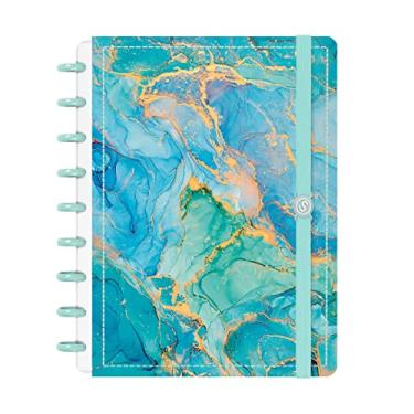 Imagem de Caderno De Disco ISCOOL Inteligente M Mármore Turquesa