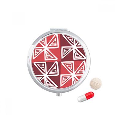 Imagem de Porta-pílulas Red Windmill Mexico Totems Civilização Antiga Caixa de Armazenamento de Remédio Dispensador de Recipiente