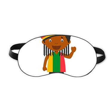 Imagem de Black Wild Jamaica Cartoon Sleep Eye Shield Soft Night Vlindfold Shade Cover