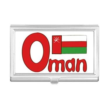 Imagem de Carteira de bolso com a bandeira nacional de Omã com estampa verde vermelha