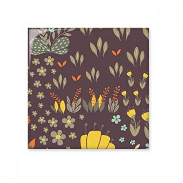 Imagem de Azulejo de cerâmica brilhante de flor de feijão mungo, decalque brilhante