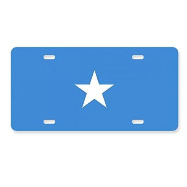 Imagem de DIYthinker Somali Bandeira Nacional da África Placa de Carro Decoração de Carro Acessório de Aço Inoxidável