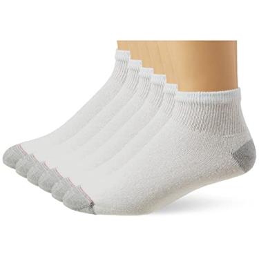 Imagem de Kit 6 Pares de Meia Esportiva Hanes Cano Curto 5186 Branco - Único