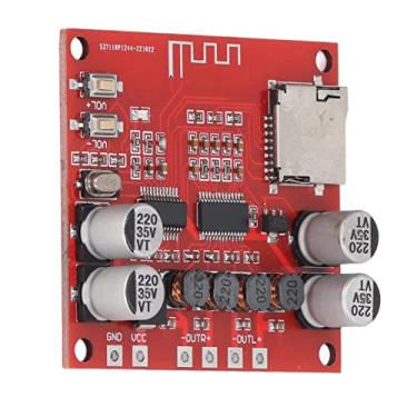 Imagem de Placa Amplificadora de Potência, Cartão de Memória Pequeno Play First Tamanho Compacto DC12-24V Módulo Amplificador de Canal Duplo Saída 2x15W para Equipamentos de Áudio