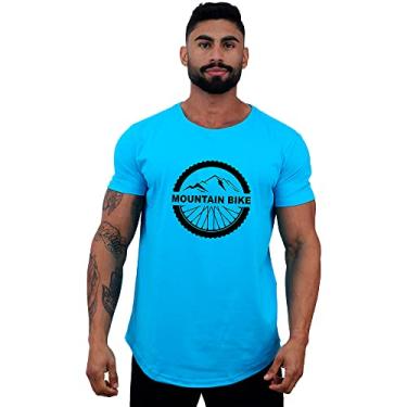 Imagem de Camiseta Masculina LongLine MXD Conceito Estampas MTB Mountain Bike Speed Gravel T-Shirt Ciclismo Casual (G, Opção 27)