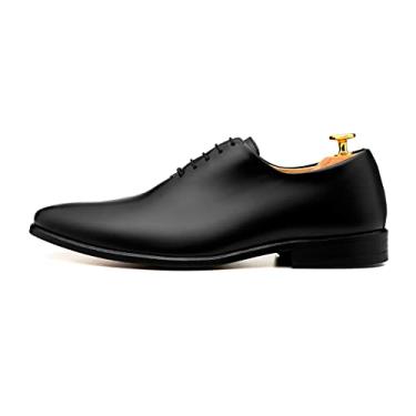 Imagem de ADOLFO TURRION Sapato de couro clássico/formal Oxfords Wholecut Madrid, Preto, 9.5 Narrow