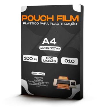 Imagem de Plástico para Plastificação 0,10 Formato A4 220x307mm 100un