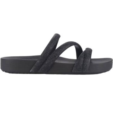 Imagem de Tamanco Feminino Papete Casual Dia a Dia com Tiras em Glitter Zaxy 18956