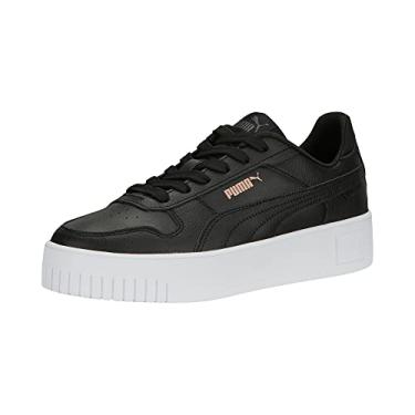 Imagem de PUMA Tênis feminino Carina Street, Puma Preto-puma preto-rosa ouro-puma branco, 39