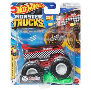 Imagem de Hot Wheels Monster Trucks Volkswagen Drag Bus, 2023 Connect and Crash (Black/Red)