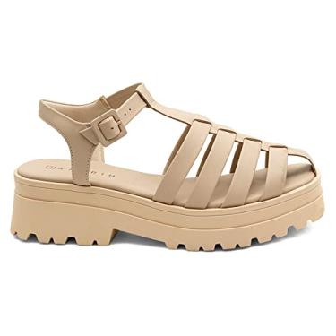 Imagem de Sandália Fem Ramarim Fisherman Tratorada Creme 22-38202 Tamanho:38;Cor:Creme