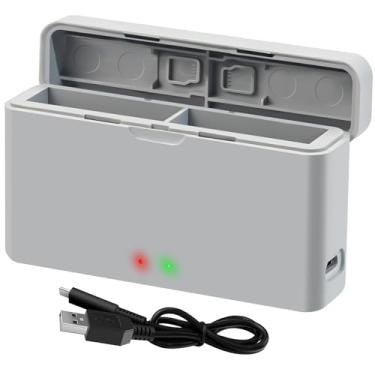 Imagem de LYONGTECH Carregador duplo para bateria Insta360 Ace Pro 2, Ace, Ace Pro, carregamento rápido 2 baterias, hub de carregamento