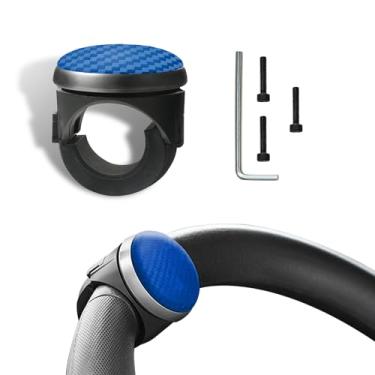 Imagem de Botão giratório de volante, esfera giratória de volante de veículo, botões suicidas de rotação de 360 graus com rolamentos de metal, acessórios de volante universais para carro, SUV, caminhões,