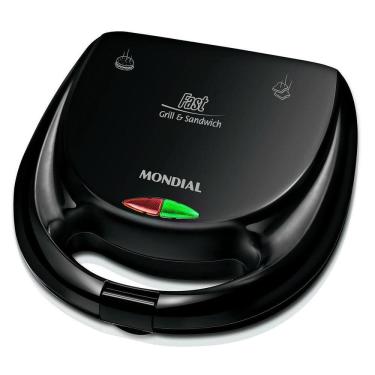 Imagem de Sanduicheira Mondial Fast Grill Sandwich S-12 220V Preto
