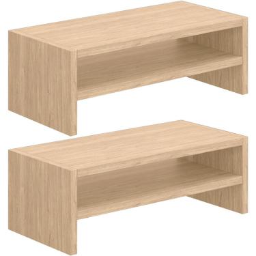 Imagem de Kit 02 Suportes Para Monitor Stand Home Office Lap 63 cm L03 Amadeirado - Lyam