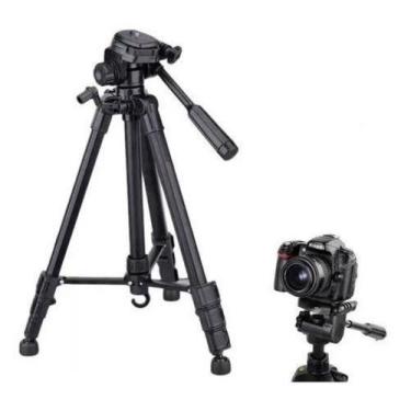 Imagem de Tripé Para  Câmera Profissional Canon 1,80 Mts + Suporte Celular - Zan