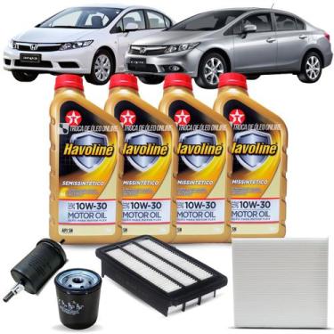 Imagem de Kit Troca de Óleo Honda Civic 1.8 G9 2012-2013