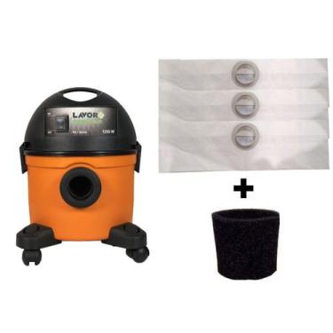 Imagem de Kit 12 Sacos Aspirador Lavor Wash Compact Eco 1250w + Filtro - Oriplas