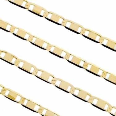 Imagem de Conjunto Feminino Corrente E Pulseira Piastrine Em Ouro 18k - DG Prese