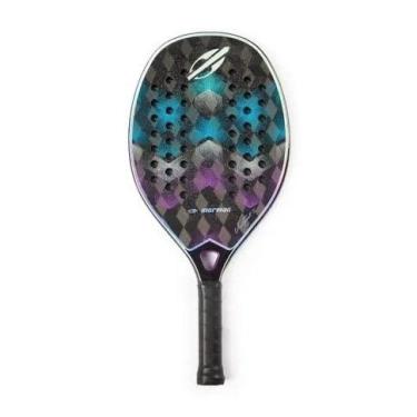 Imagem de Raquete de Beach Tennis Mormaii Vini Font II Azul com Roxa
