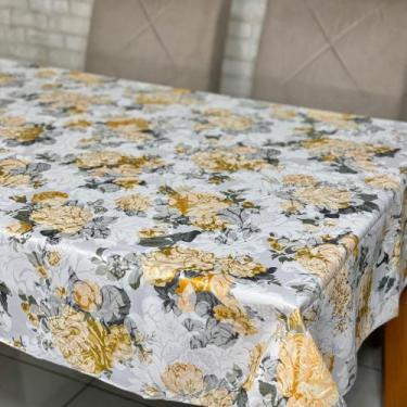 Imagem de Toalha de Mesa Jacquard Floral Estampada Buffet - MUMUDECOR, 1009 AMAR