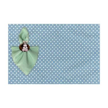 Imagem de Kit Jogo Americano Completo Páscoa Coelho Colorido - MUMUDECOR, POÁ AZ