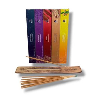 Imagem de Kit Favoritos Incenso Massala Atria 5cx + incensário (40 varetas)
