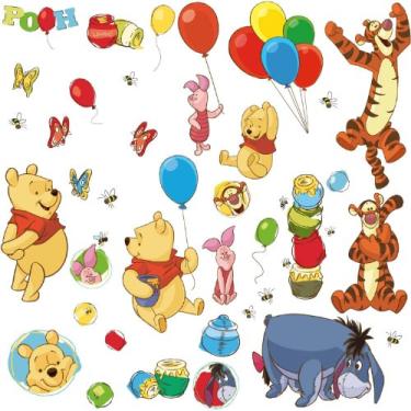 Imagem de Disney Decalque de parede Ursinho Pooh Pooh & Friends Peel & Stick da RoomMates, RMK1498SCS