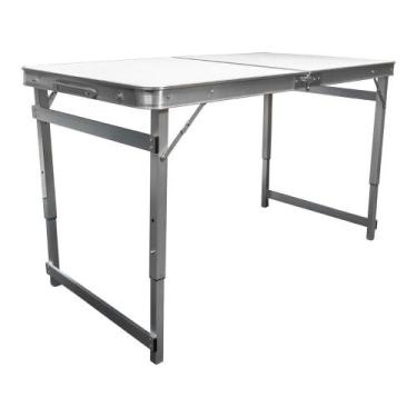 Imagem de Mesa Dobrável Pelegrin PEL-0210b em Metal Vira Maleta