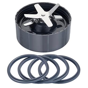 Imagem de Replacement Parts for Nutribullet 1Pcs Replacement Extractor Blade and 4 Rubber Gaskets Compatible with Nutri Bullet 600W/900W Blenders (5 PCS)