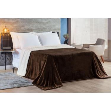 Imagem de Cobertor alaska casal king dupla face + manta felpudo macio. - SAFIRA 