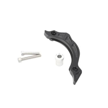 Imagem de JicSuXi Acessórios de proteção de proteção para motocicleta Protetor de corrente de alumínio Leve e estável Magneto Chain Stopper para 250cc ZS177mm, Preto