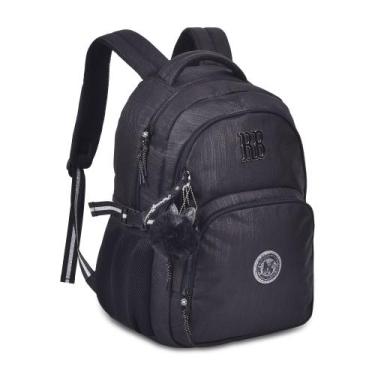 Imagem de Mochila Costas Bolso Anti Furto 17" Escolar Feminina RB24527 Rebecca B