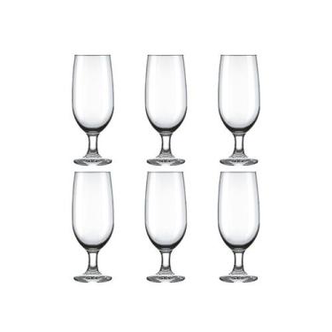 Imagem de Conjunto 6 Taças de Cerveja Chopp Floripa 300 ml Vidro Nadir Figueired