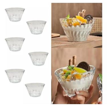 Imagem de Jogo De Sobremesa Bowl Vidro 330ml Saladeira 6 Peças - Mahalo