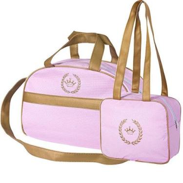 Imagem de Kit Bolsa Maternidade Basic Rosa 2 Peças P e M - Talismã
