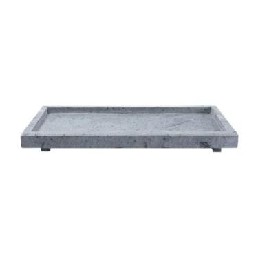 Imagem de Tábua Gourmet Borda e Pé Para Servir Pedra Sabão P 30x10cm - Industria
