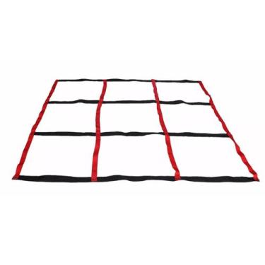 Imagem de Escada Quadrada Agilidade Treinamento Funcional - Pro Trainer, Vermelh