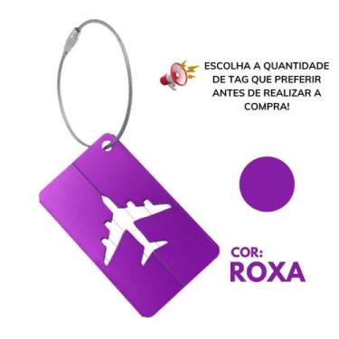 Imagem de Kit Tag De Mala Etiqueta Identificadora Com Cabo Aço - Escolha Seu Kit