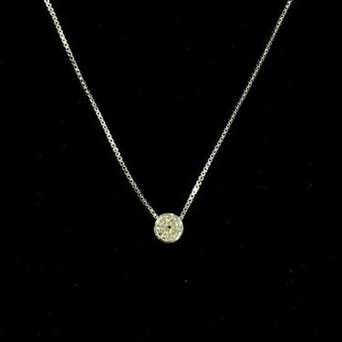 Imagem de Colar Ponto de Luz em Ouro 18k Pedra Diamante Natural 20 pontos 3.8mm 
