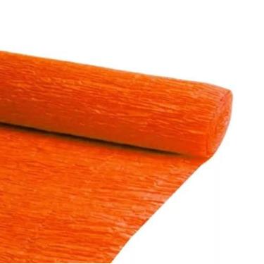 Imagem de 3 Rolinhos Papel Crepom Comum 48x200cm Papel Escolar Artesanato Decora