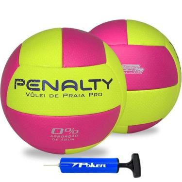 Imagem de Bola Vôlei Penalty Pro Praia Treino Macia +bomba Ar Original